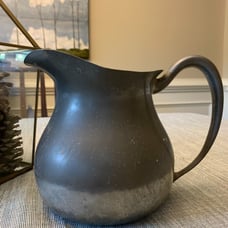 Vintage Cornwall Pewter Farmhouse Pitcher Farmhouse Primitive Rustic Decor