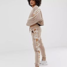 Ivy Park Beyonce Tan logo tape Jogger cream and tape sz L