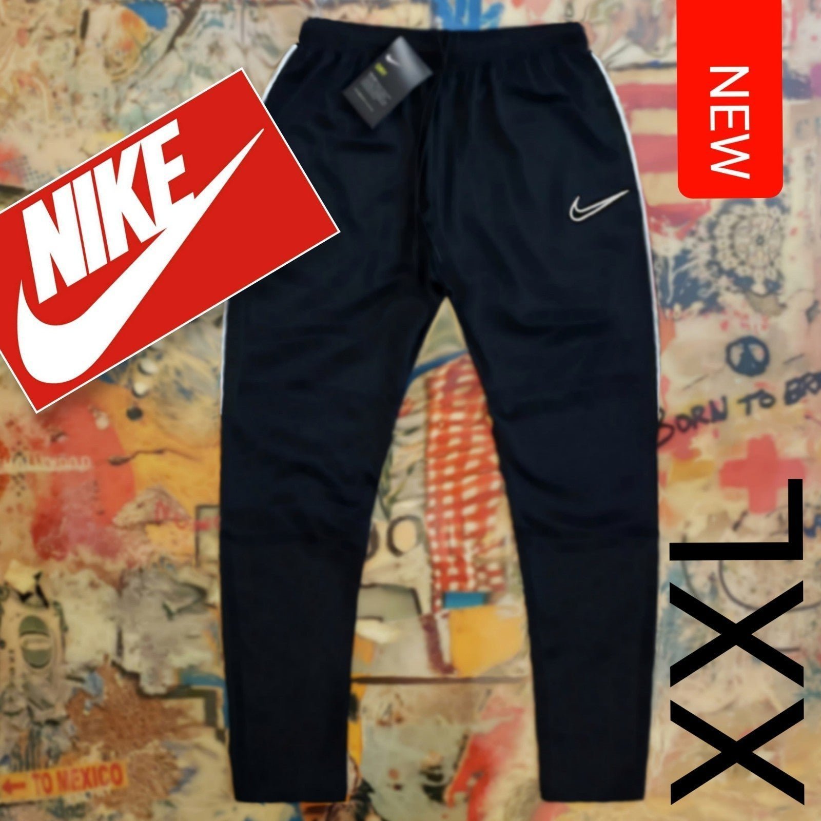 NWT New Nike Mens Academy Black Pants w/ Zip Pockets! XXL
