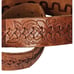 Fossil Unisex Multi Brown Leather Belt sz Small Western X Stitch Patchwork Boho