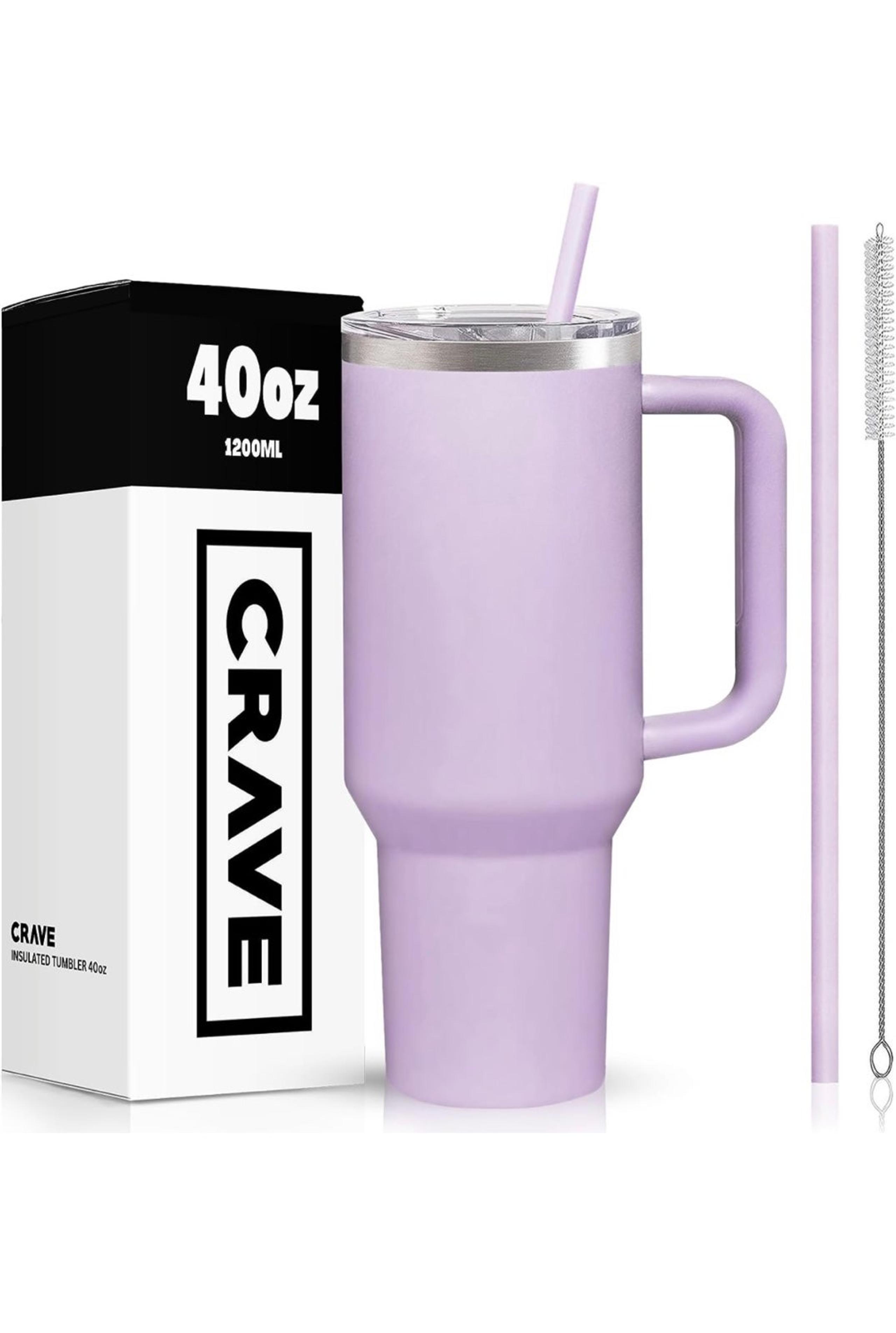 40oz Tumbler With Handle And Straw