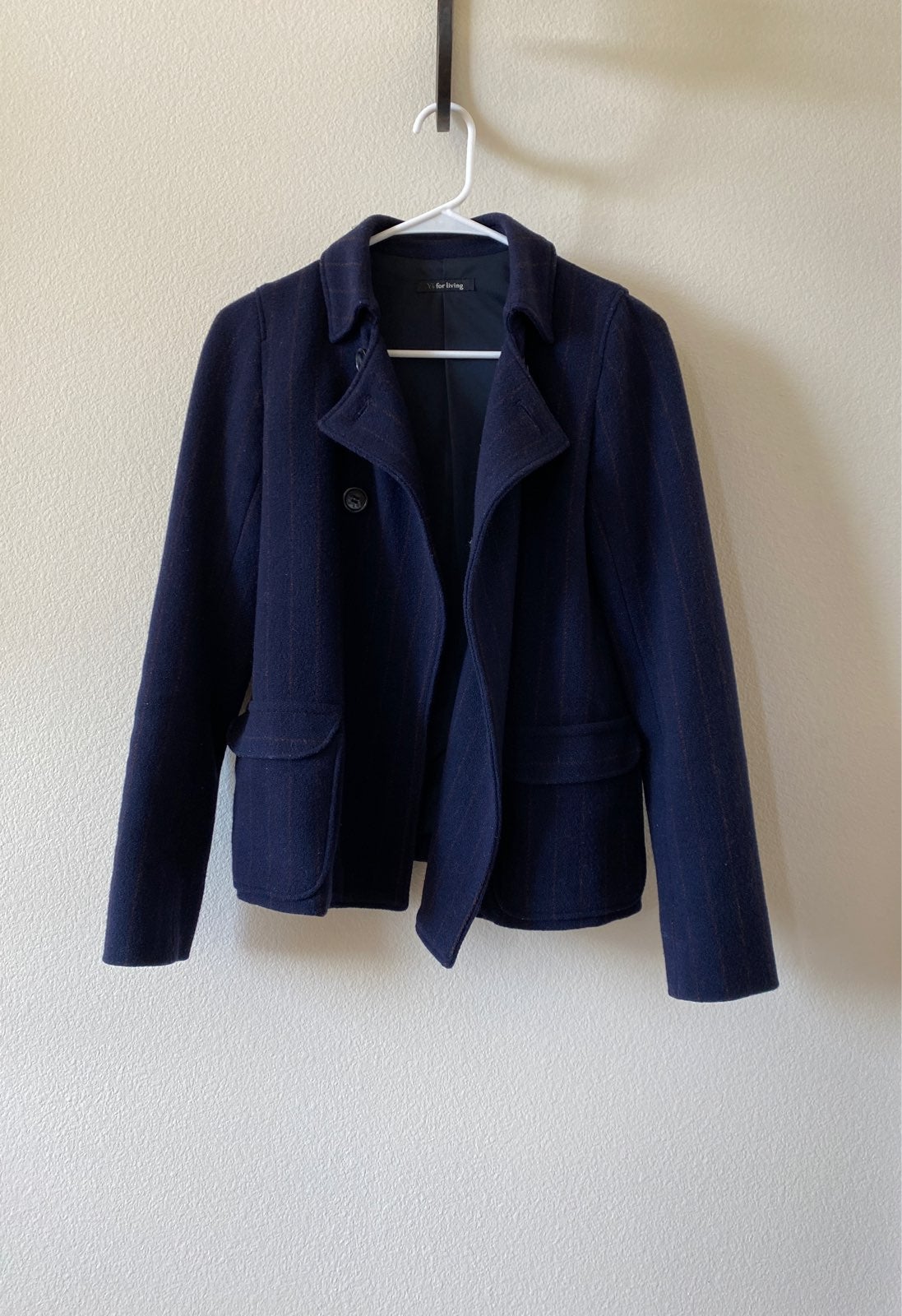 Y’s stripes blazer peacoat