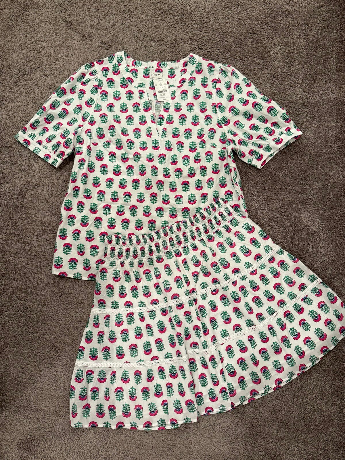 J. Crew Factory top/skirt set size medium