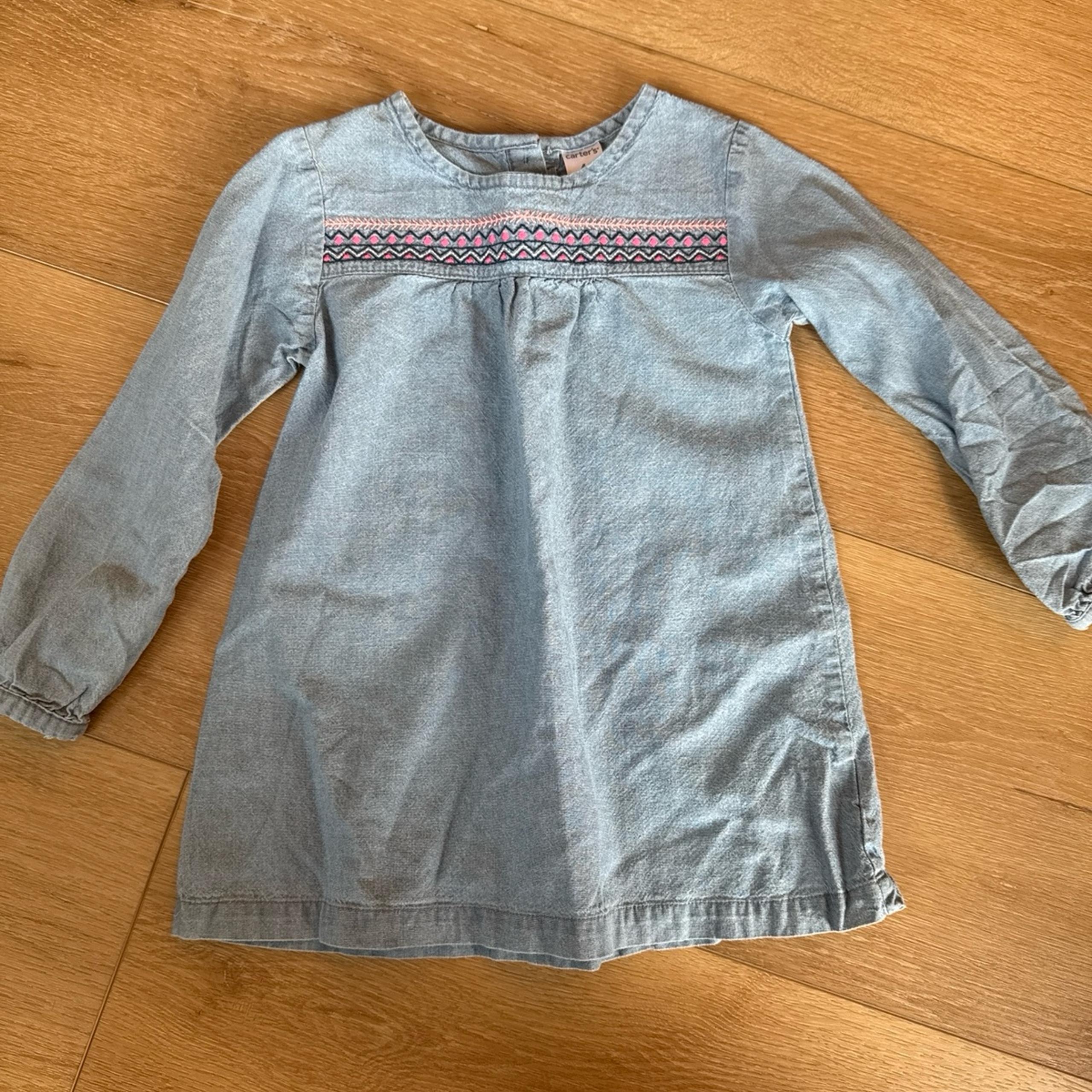Carter Girls Chambrey Tunic Shirt Size 4