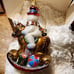 Polonaise Santa on Rocking Horse ornament.