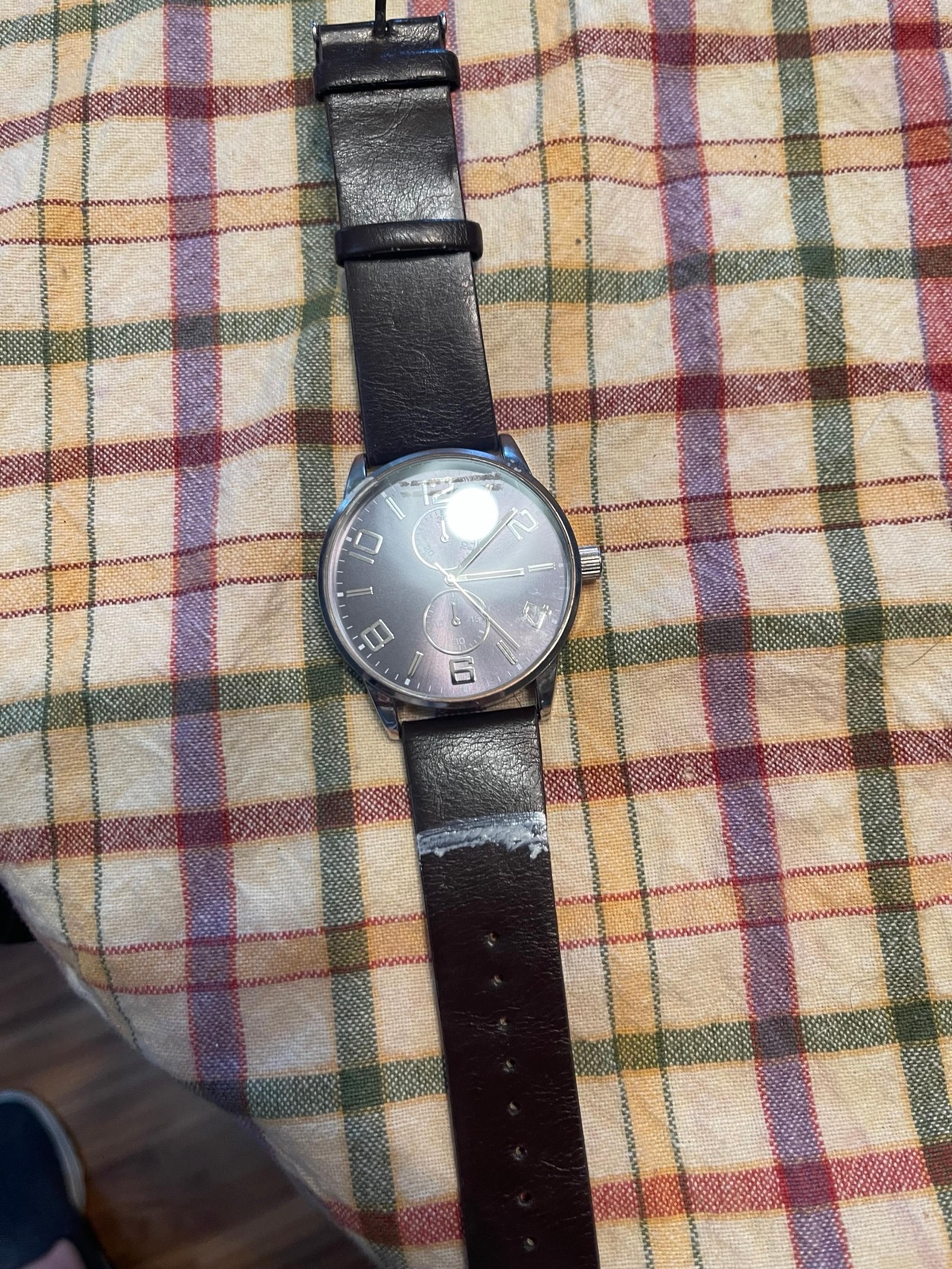 Mens George Watch With Brown Leather Band