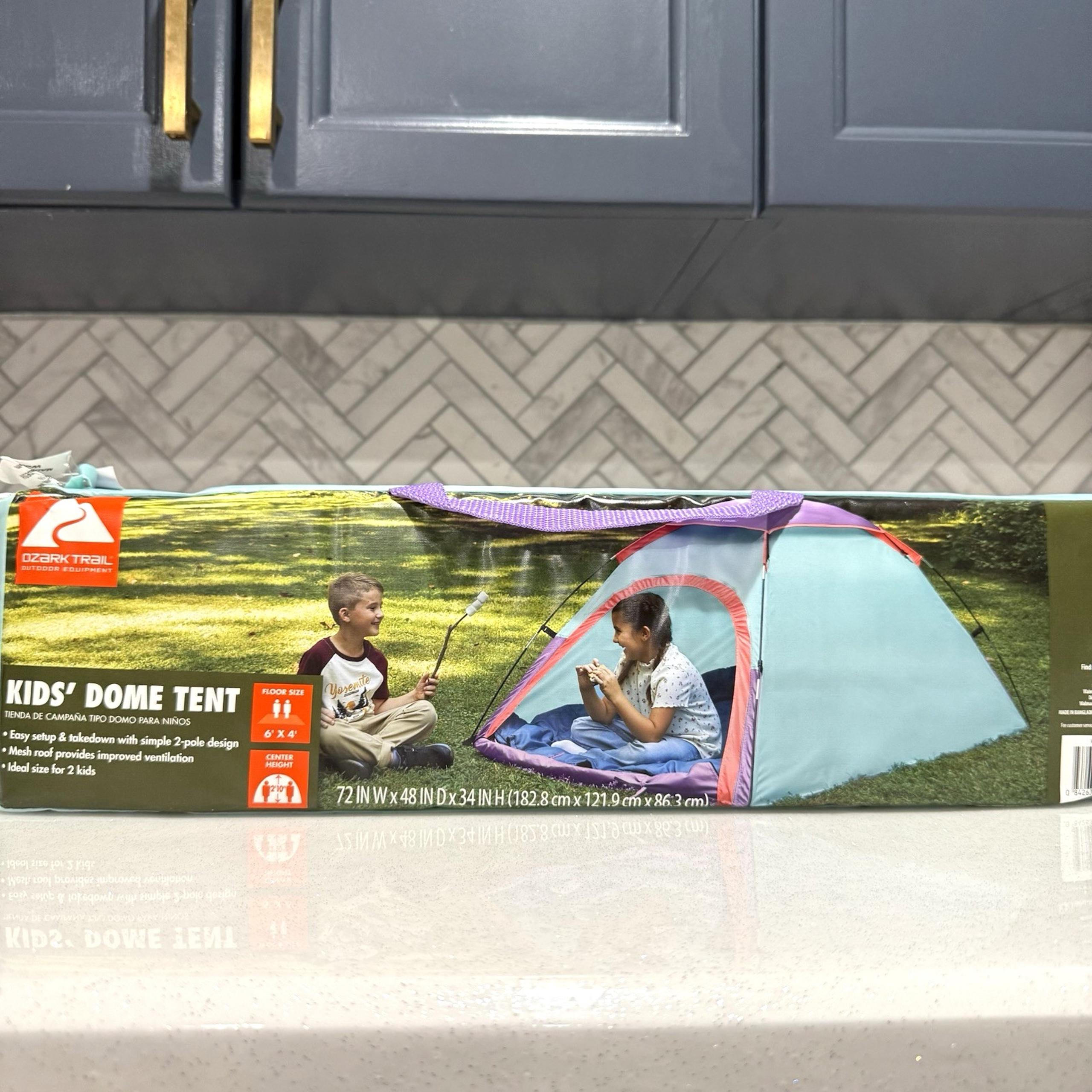 Ozark Trail Kids' Dome Tent 6x4x34" 2-Person Outdoor Camping Mesh Roof NEW
