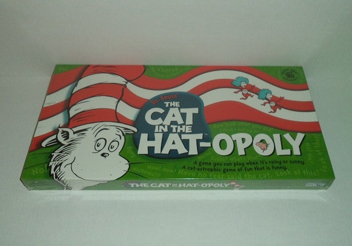 Monopoly Dr. Seuss' The Cat In The Hat-Opoly 2003 Board Game *NEW* Hat