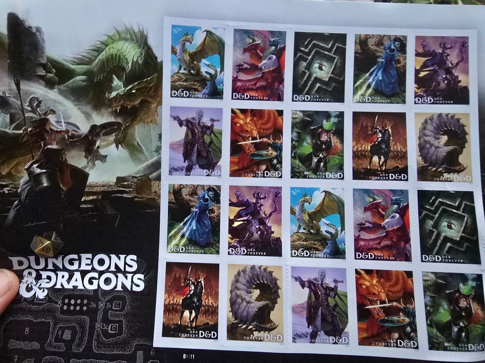 Stamps - Dungeons and Dragons 50th Anniversary Collectible, D&D