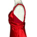 Faviana Plunging V-Neck Red Satin Prom Dress Formal Gown 11/12