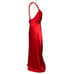 Faviana Plunging V-Neck Red Satin Prom Dress Formal Gown 11/12