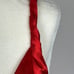 Faviana Plunging V-Neck Red Satin Prom Dress Formal Gown 11/12