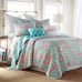 NWT KAROLA FLORAL QUILT SET - FULL/QUEEN LEVTEX HOME