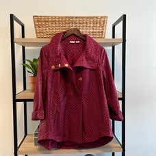Chico's Lightweight Polka Dot Spring Jacket, M / 1