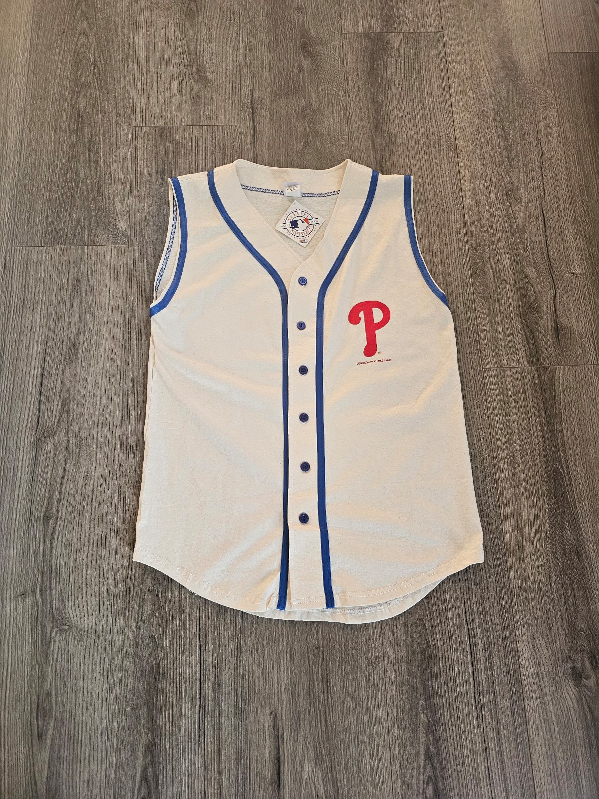 Vintage 2000 Logo 7 Philadelphia Phillies Baseball Vest Mens Size Medium