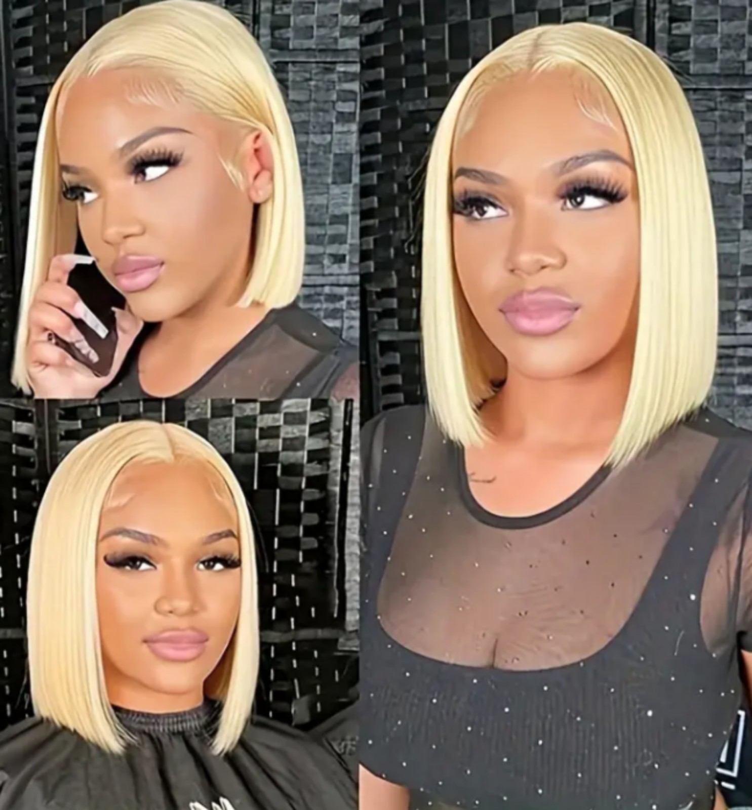 613 Blonde Bob Wig 10 Inch