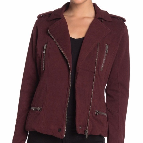 Chaser Brand Mulberry Fleece Moto Jacket