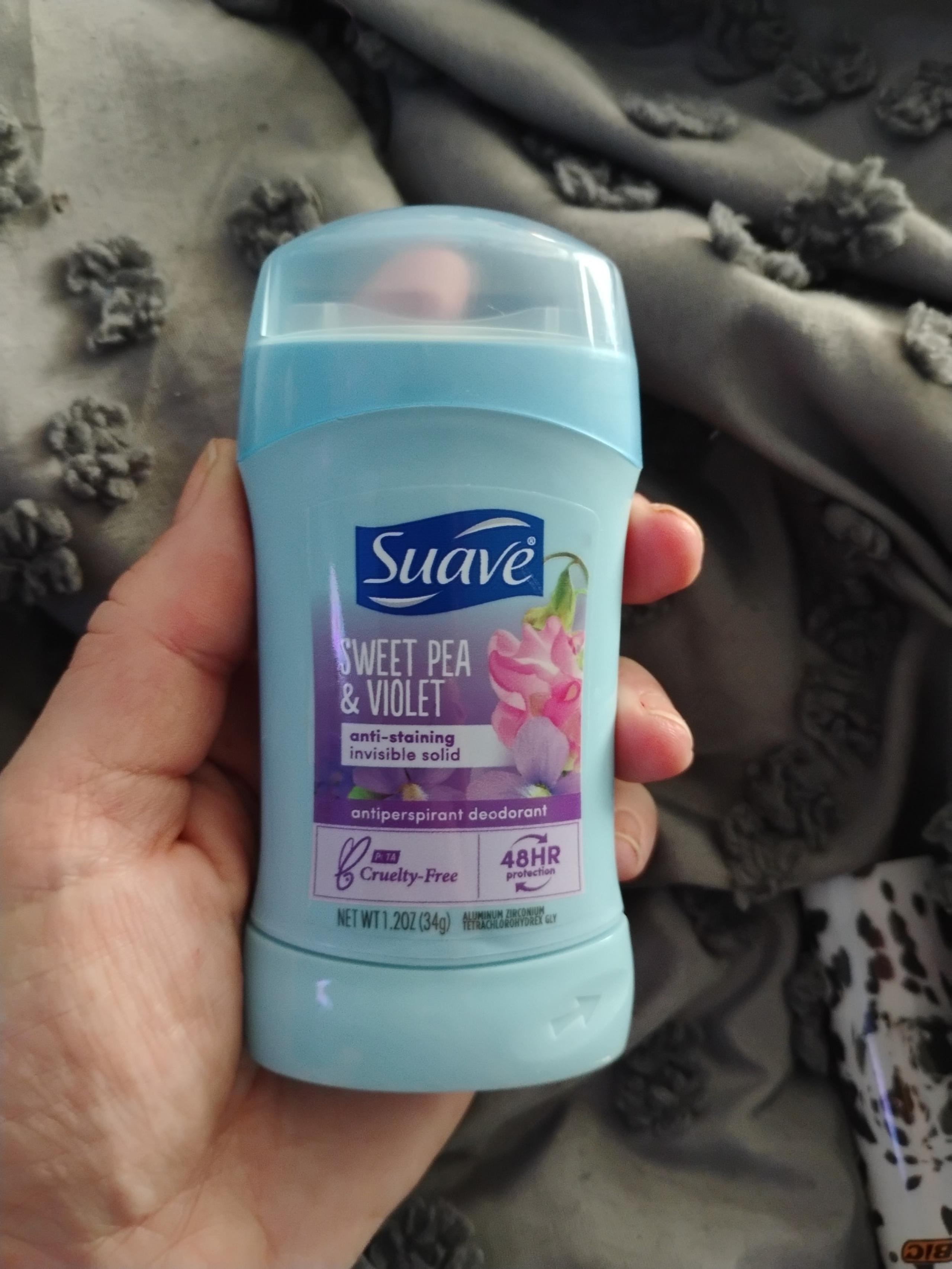 Suave sweet pea and violet deodorant