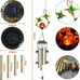 Wind Chimes Memorial Hummingbird Outside Decor Windchimes Outdoor Solar Light