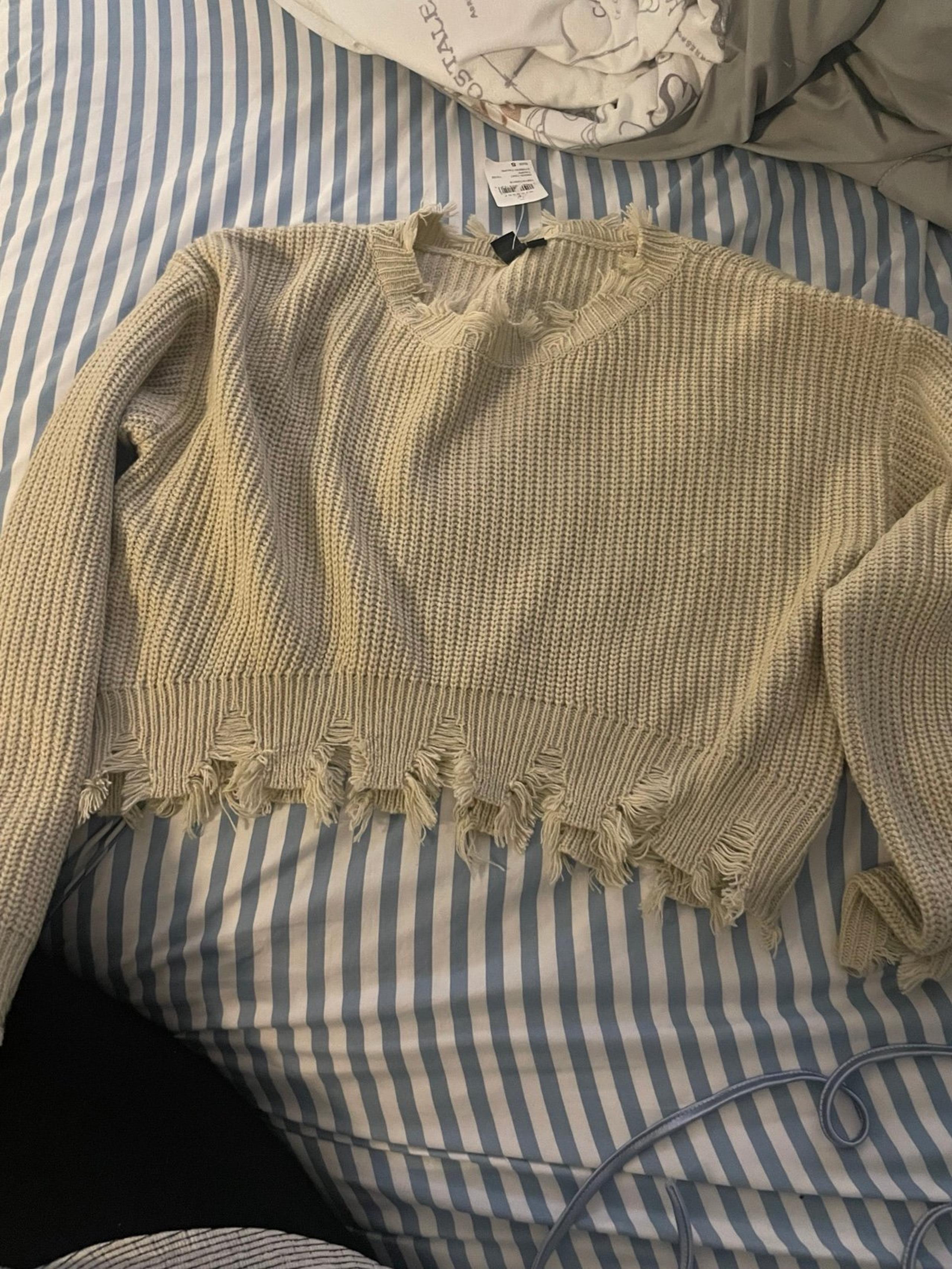 Knit crop sweater