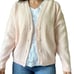 Vintage Lambswool Angora Rabbit Hair Cardigan Sweater Pink Size Medium Soft