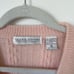 Vintage Lambswool Angora Rabbit Hair Cardigan Sweater Pink Size Medium Soft