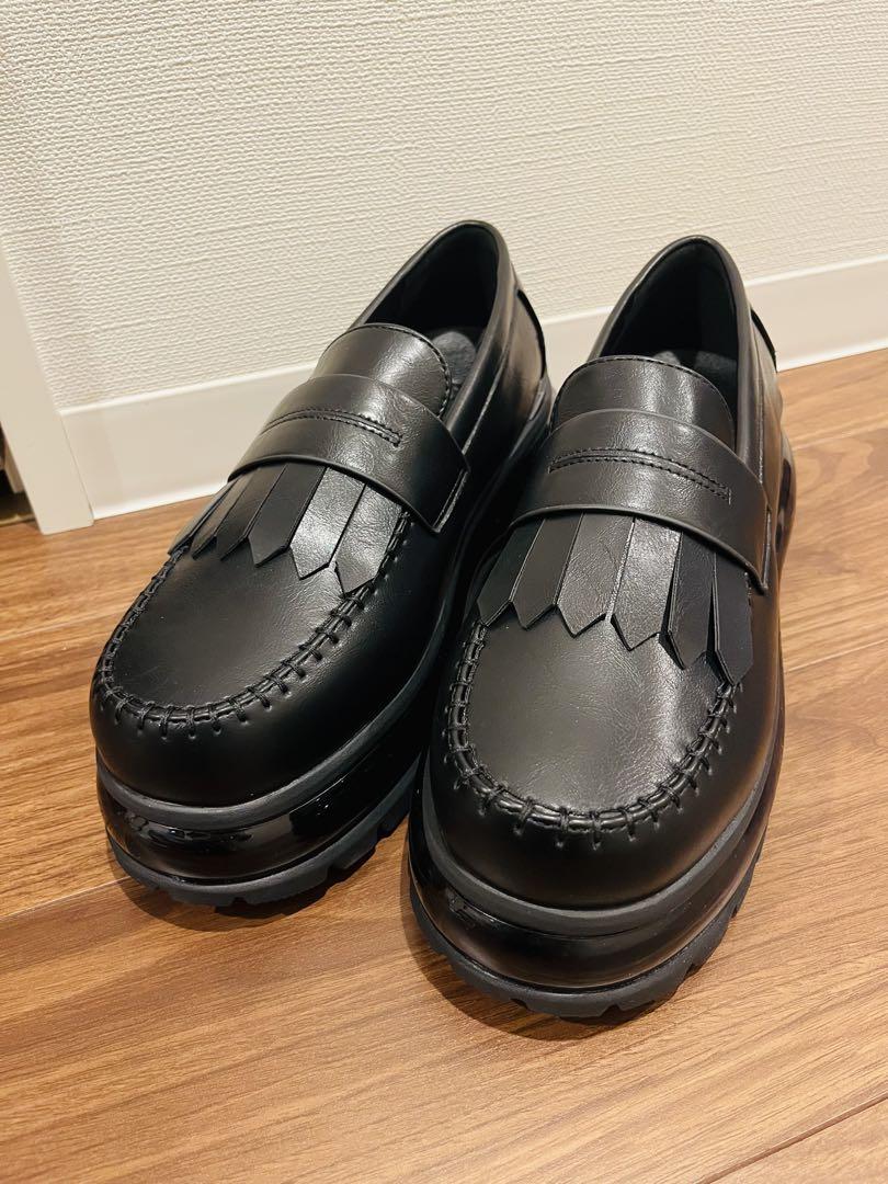 CLEL Air Cushion High Sole Loafers, Size M