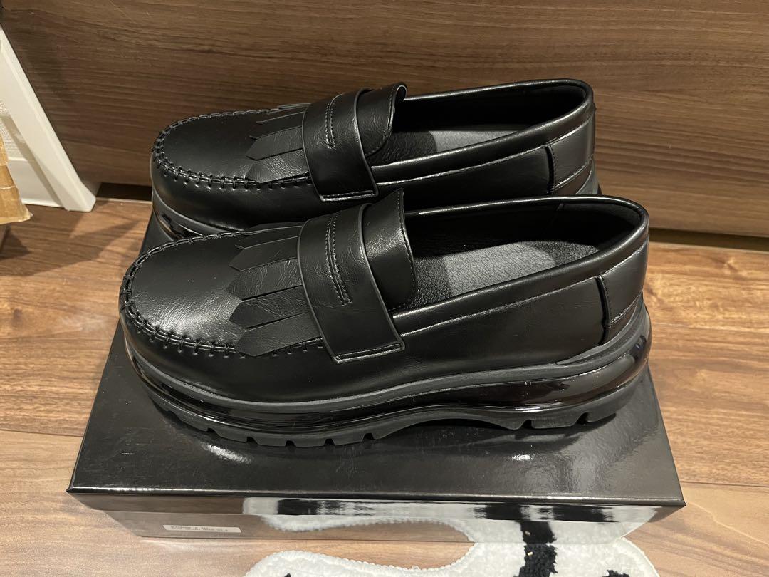CLEL Air Cushion High Sole Loafers, Size M