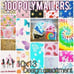 Poly mailers assorted 100ct (10×13in)