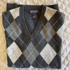 Brooks Brothers v-neck argyle sweater