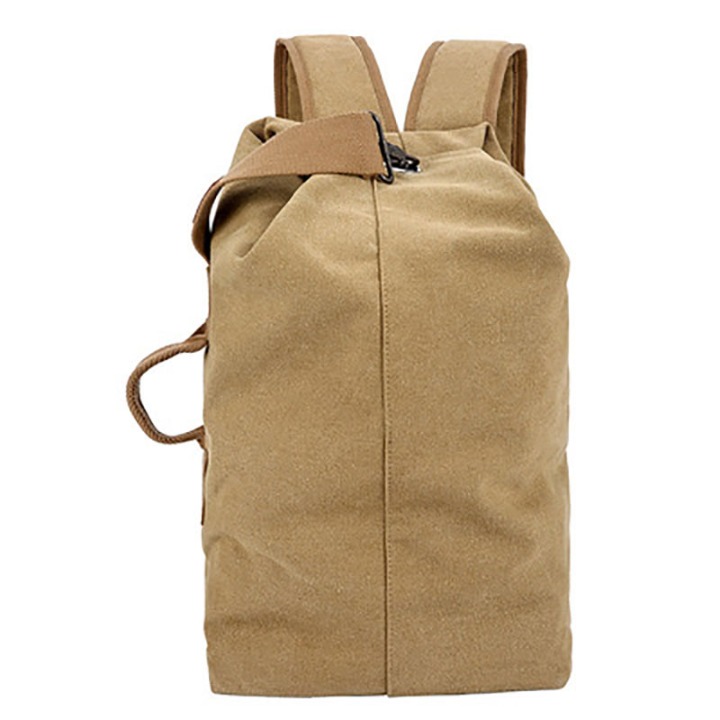 Cotton Holdall Shoulder Backpack Weekend Travel Canvas Mountaineering Bucket Bag