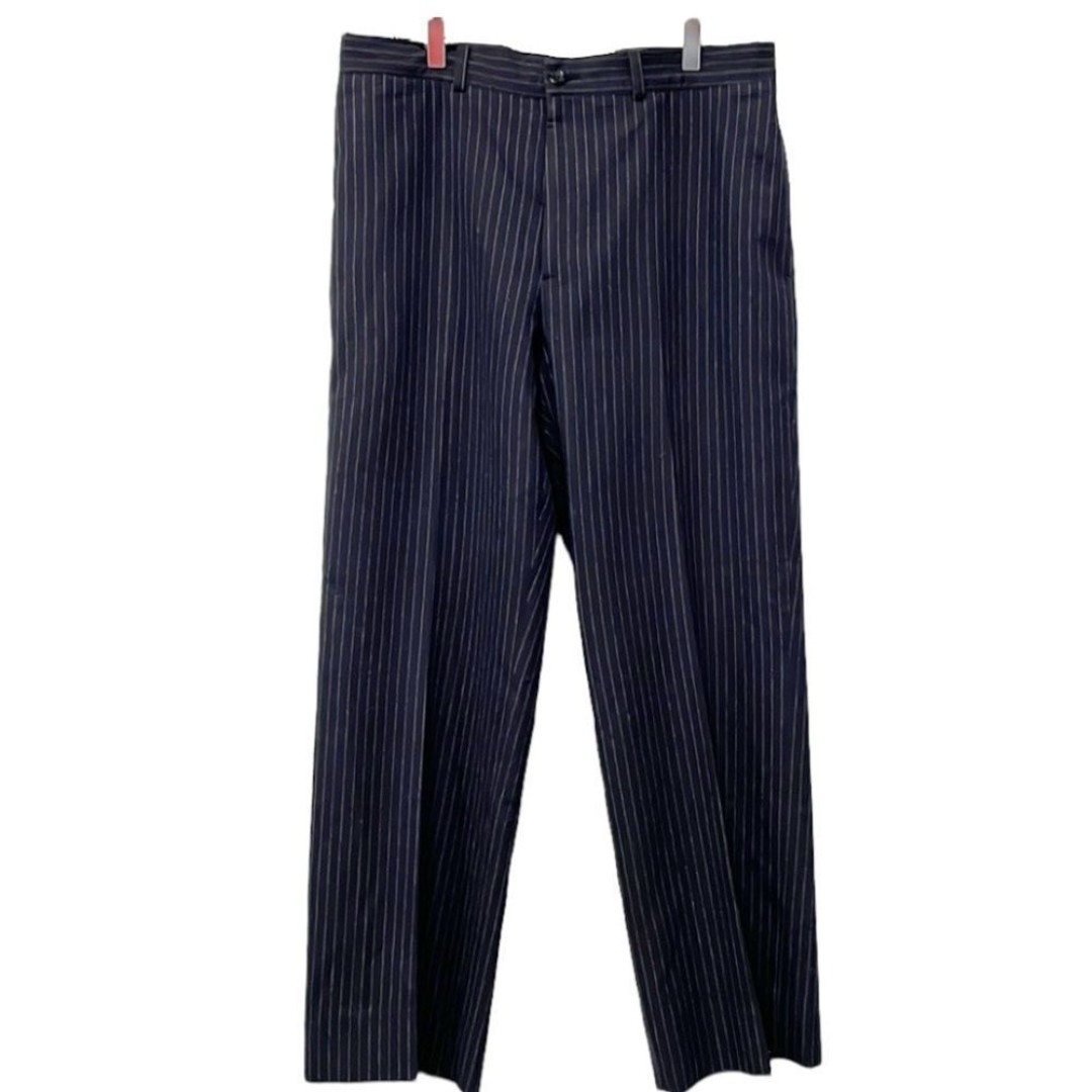 John Varvatos Women’s Made In Italy 100% Wool Wide Leg Trousers Pants Sz 52 M/L