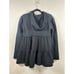 Free People Tiered Trapeze Zip Up Hoodie Black size XS
