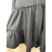 Free People Tiered Trapeze Zip Up Hoodie Black size XS