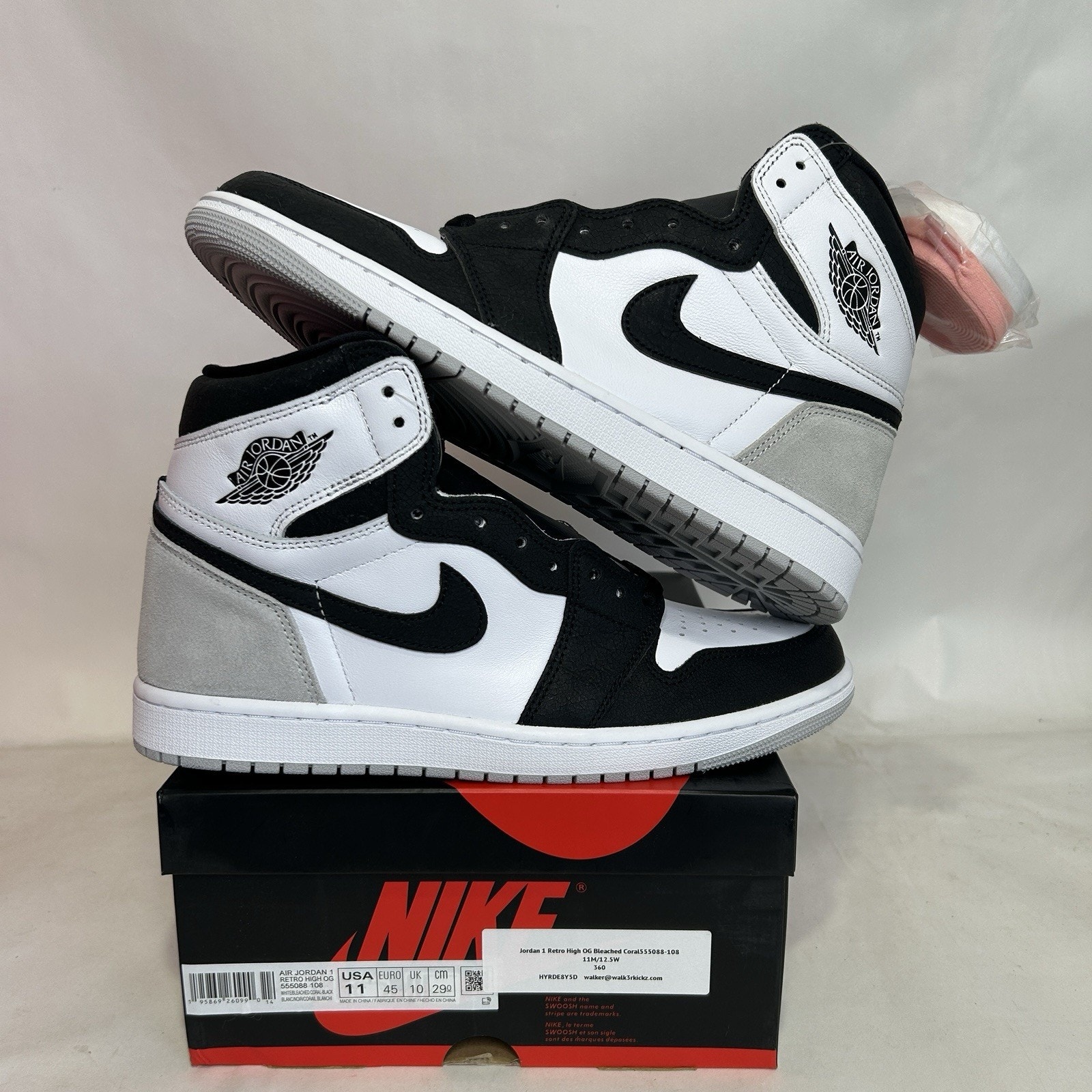 Nike Air Jordan 1 Retro High OG “Stage Haze/Bleached Coral”