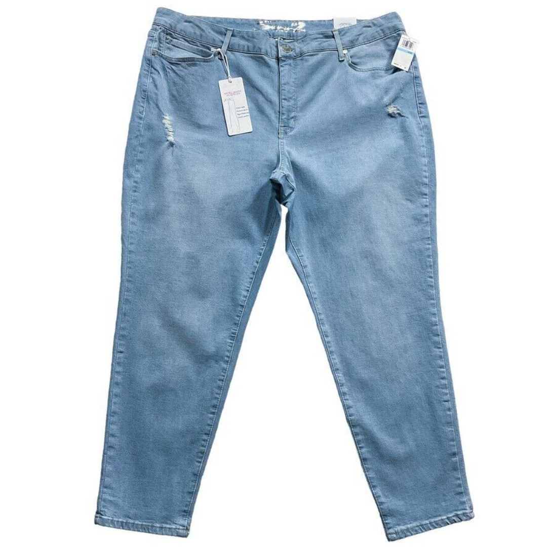 Seven7 Womens Jeans size 20W new nwt 79 Light Wash Denim Metro Skinny x29 o125