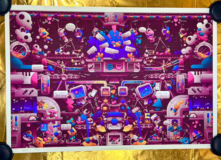 The Bird That Feeds art print by Defaced from Bottleneck Gallery rare 52 of 125