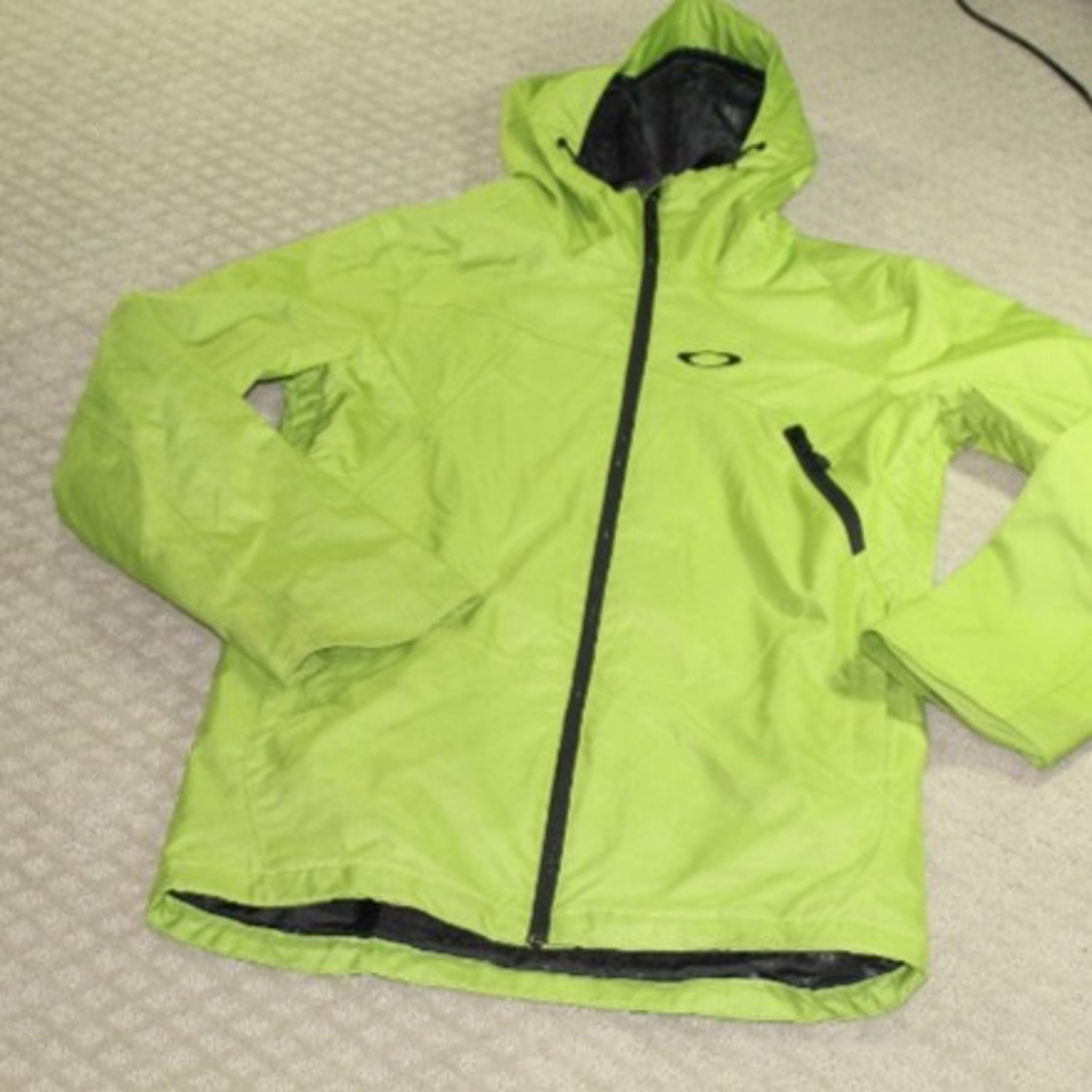 Oakley Lime Green Patrol Shell Hooded Parka Jacket Men's Size Small