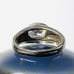 Vintage Sterling Silver 925 Ring Sz 8.4 Inlayed Cubic Zirconia Oval Cut Classic