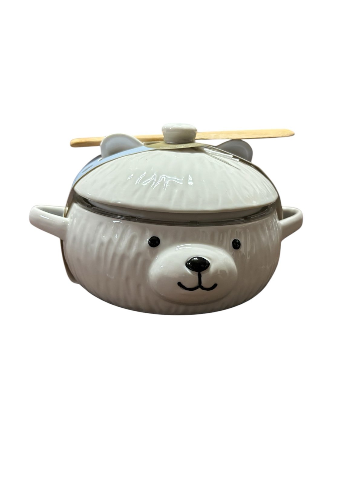 New Wild Eye Design Polar Bear Brie Cheese Baker Bakeware w Wooden Spatula