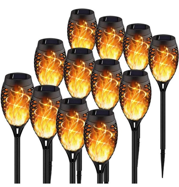 48 Pack Torches Solar Lights Outdoor