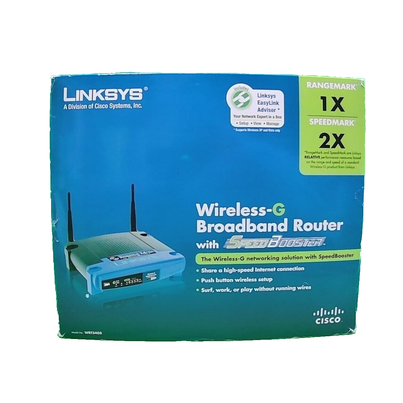 Linksys WRT54GS 54 Mbps 4-Port 10/100 Wireless G Router