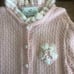 JuneBee Baby Hand Knit Mini Ruffles Cardi Pink 2T