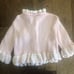 JuneBee Baby Hand Knit Mini Ruffles Cardi Pink 2T
