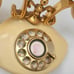 Vintage Great American Telephone company Cutie Beige Gold Rotary Dial Fashion