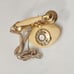 Vintage Great American Telephone company Cutie Beige Gold Rotary Dial Fashion