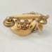 Vintage Great American Telephone company Cutie Beige Gold Rotary Dial Fashion
