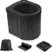 Cabin Tent Family Camp Foldable Camping Travel Toilet Outdoor, Portable (Black)