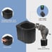 Cabin Tent Family Camp Foldable Camping Travel Toilet Outdoor, Portable (Black)