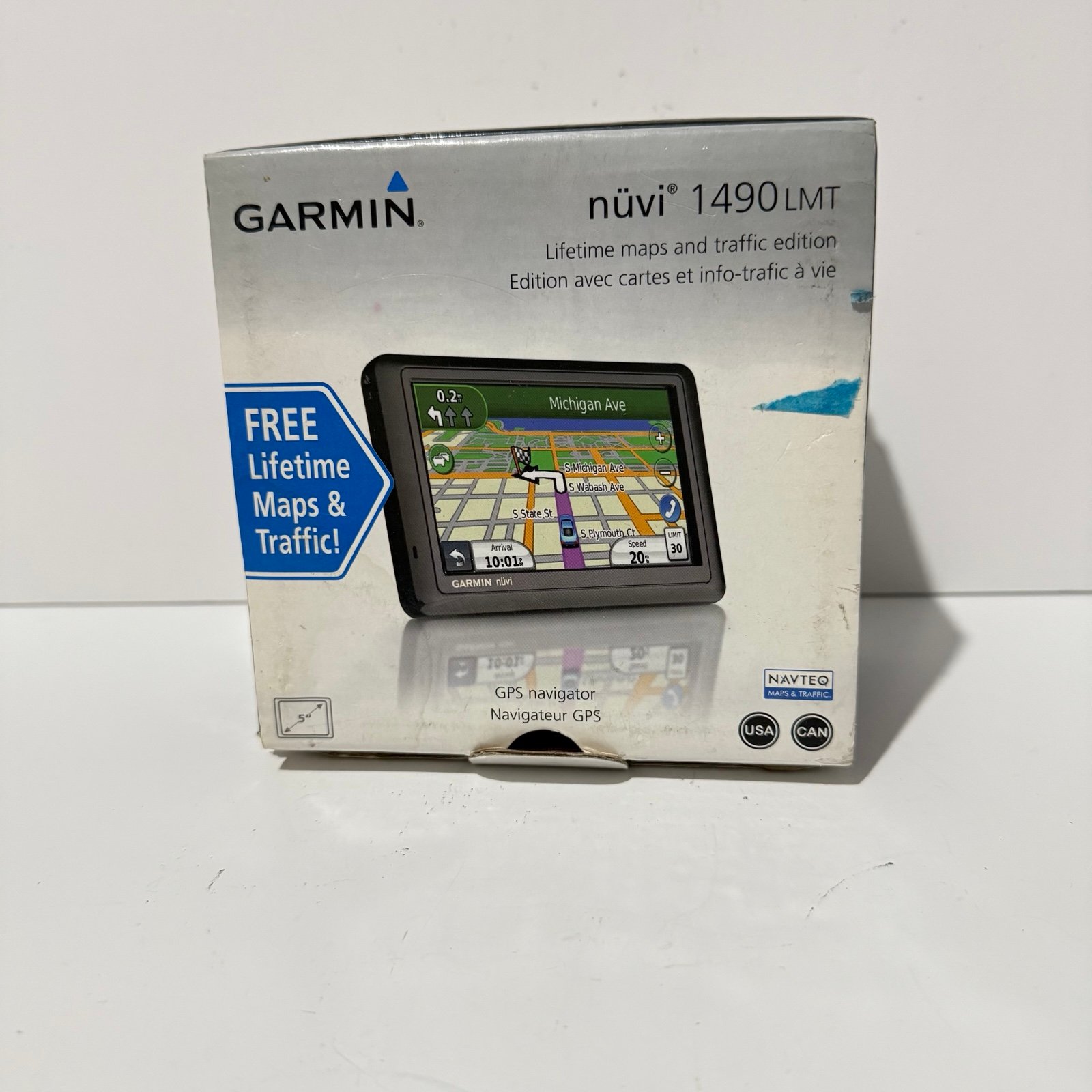 Garmin Nuvi 1490 Open Box Preowned New Condition w/Car-Charger Read Description!